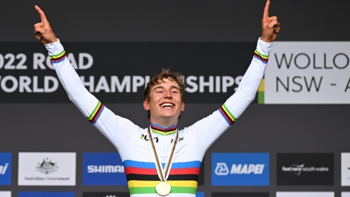 Den Emile Herzog konnt sech bei de Junioren de Weltmeeschtertitel an der Stroossecourse sécheren.