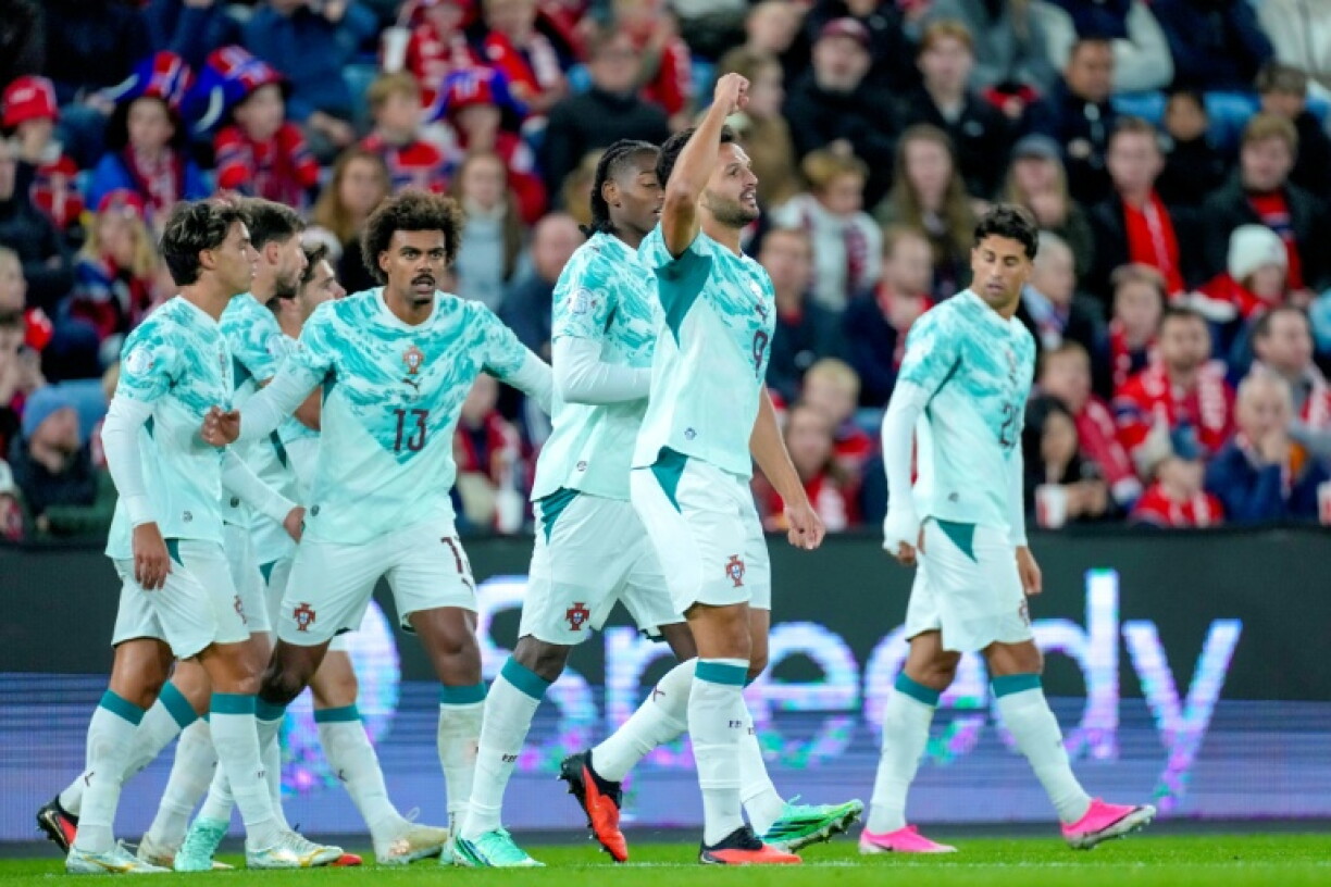 Gonçalo Ramos auteur du but de la victoire pour le Portugal face à la Norvège, le 27 septembre 2026 à Oslo