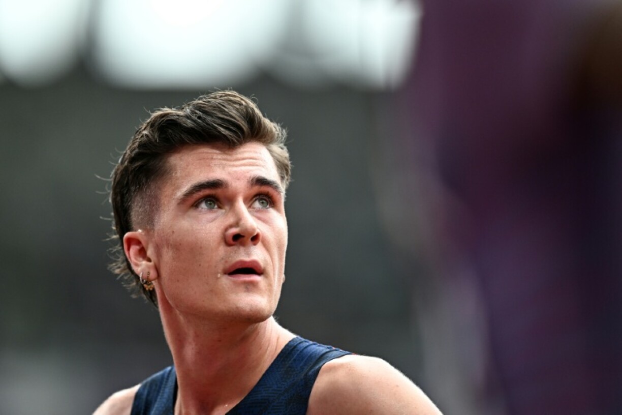 Norway's Jakob Ingebrigtsen reacts after failing to advance from his 1,500m heat