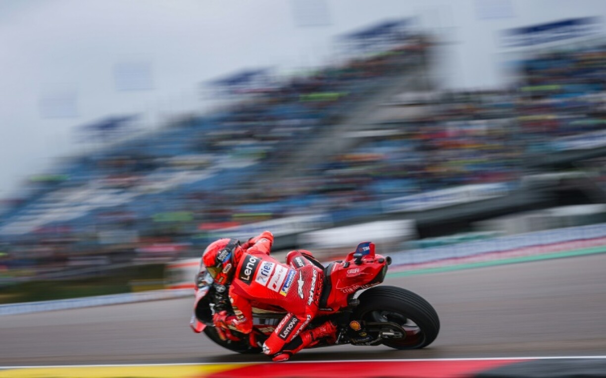 Marc Marquez sxecured his seventh pole position of the season at the German MotoGP at the Sachsenring
