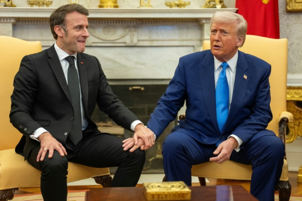 French President Emmanuel Macron and US President Donald Trump rekindled the most touchy-feely bromance in world politics as they met in the Oval Office