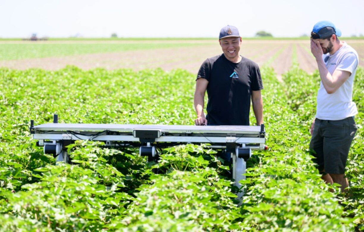 Aigen CEO Kenny Lee and CTO of Aigen Richard Wurden hope to win over typically conservative farmers with their climate-friendly tech