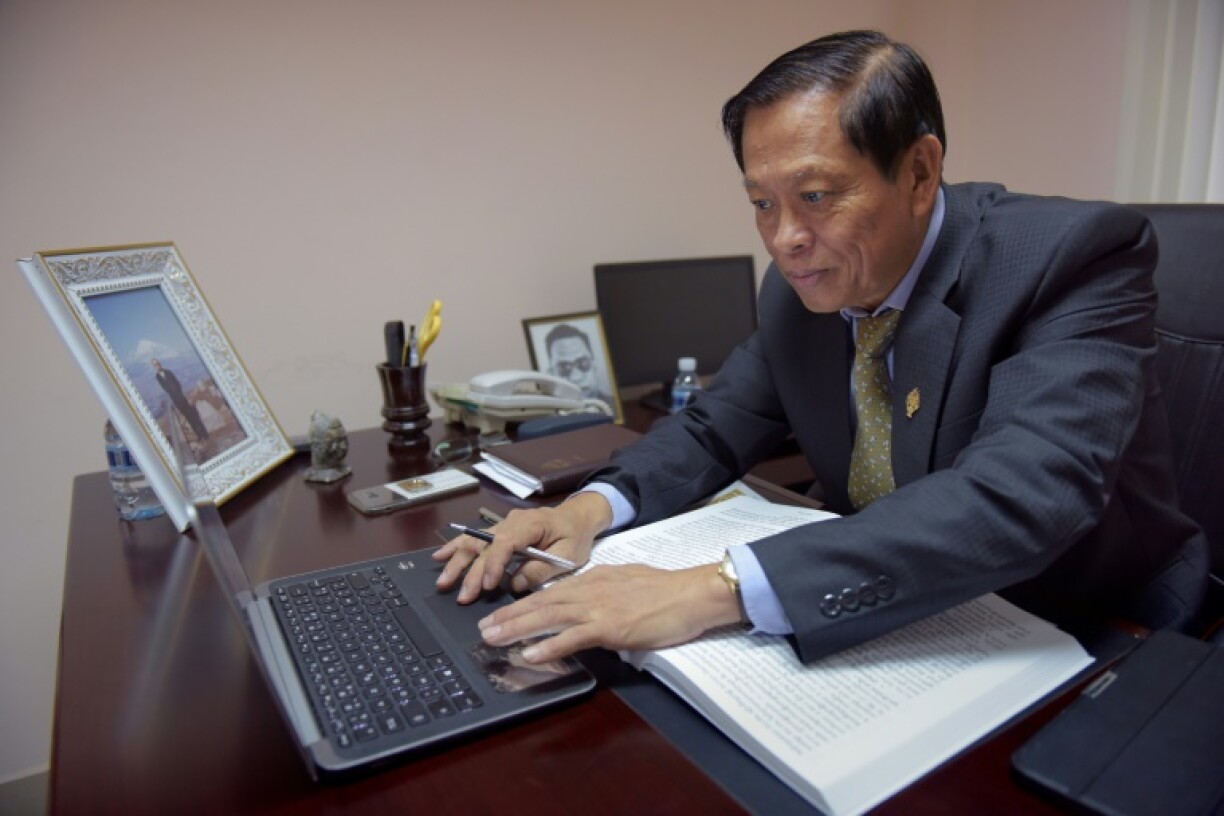 Former Cambodian opposition lawmaker Lim Kimya, seen here in 2017, has been shot dead, Thai media reported