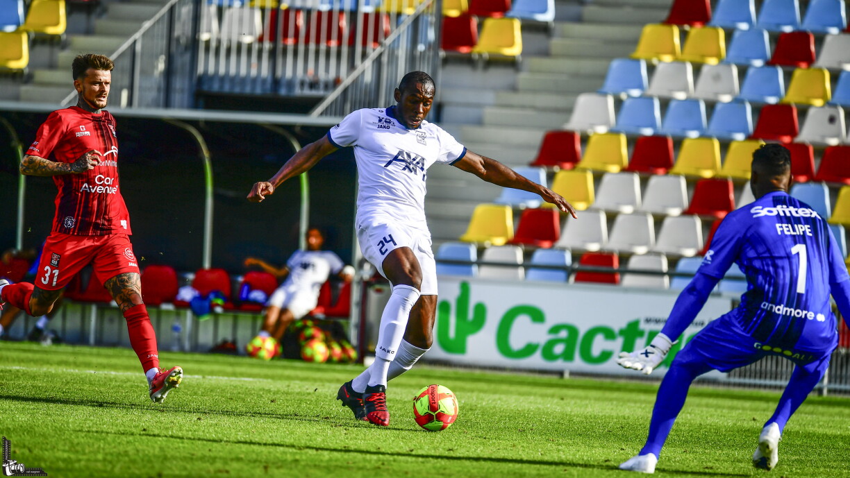 Steven Kabungwe, ici en action contre Differdange, aura été un poison pour la défense du Progrès qui n’est pas parvenue à le museler