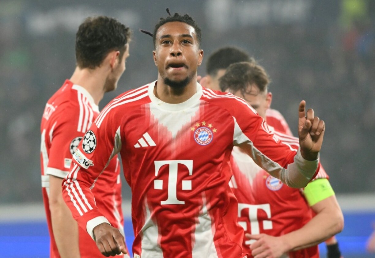 L'attaquant du Bayern Munich Michael Olise après son deuxième but contre l'Atalanta en 8e de finale aller de Ligue des champions le 10 mars 2026 à Bergame