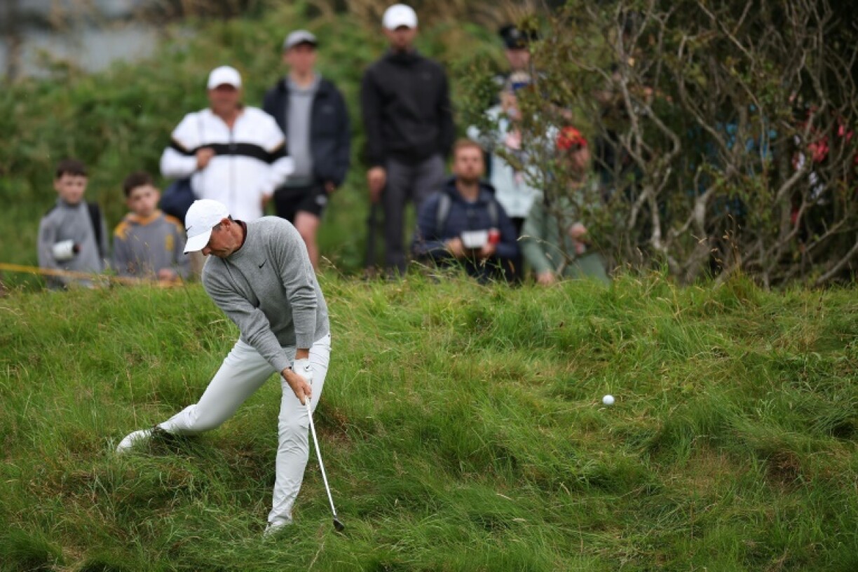 Rory McIlroy had to produce several escape acts in his opening round