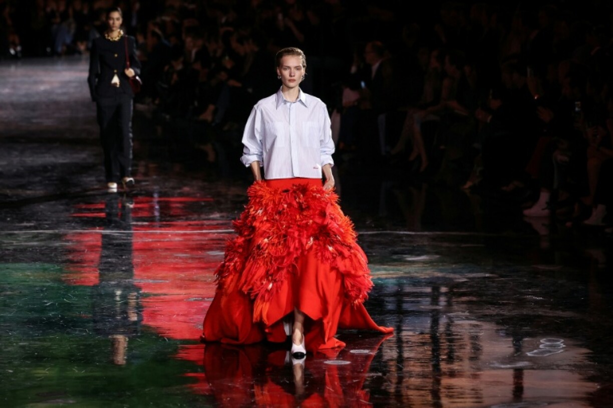 A model in one of Blazy's new creations for Chanel