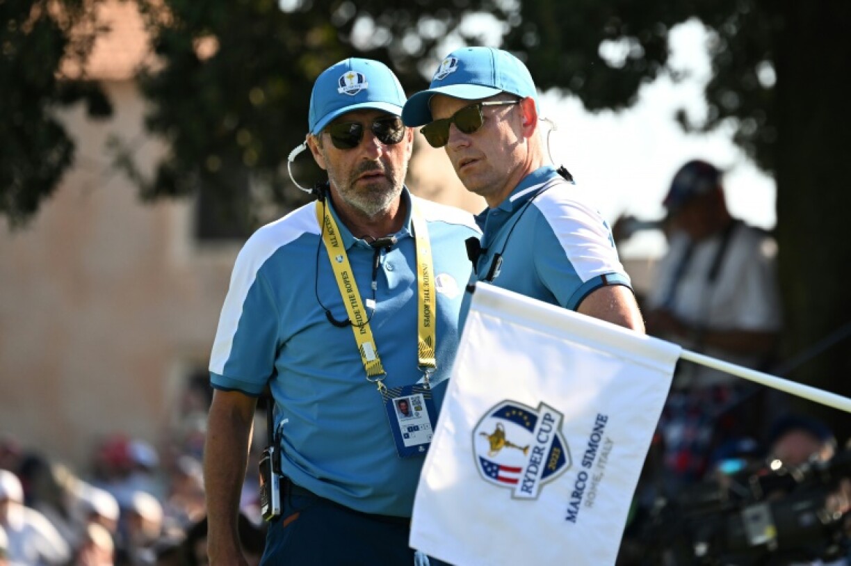 Jose Maria Olazabal (L) was also a vice-captain to Luke Donald (R) in 2023