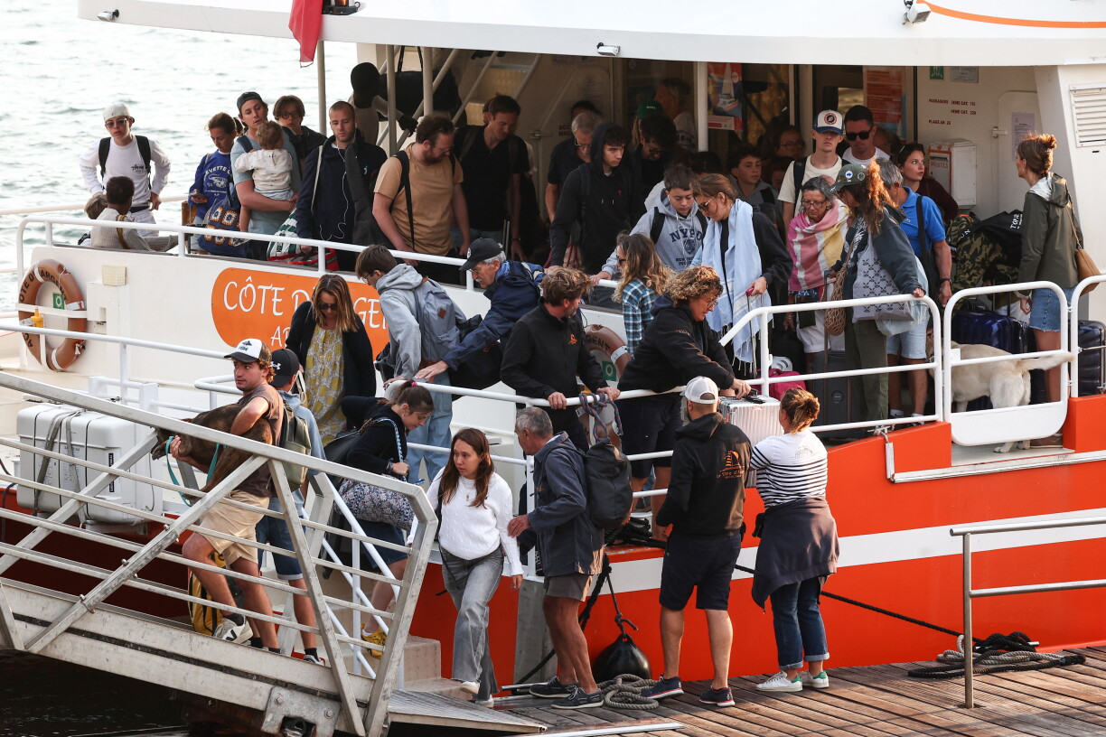 Evakuéierung vu Leit vu Cap-Ferret
