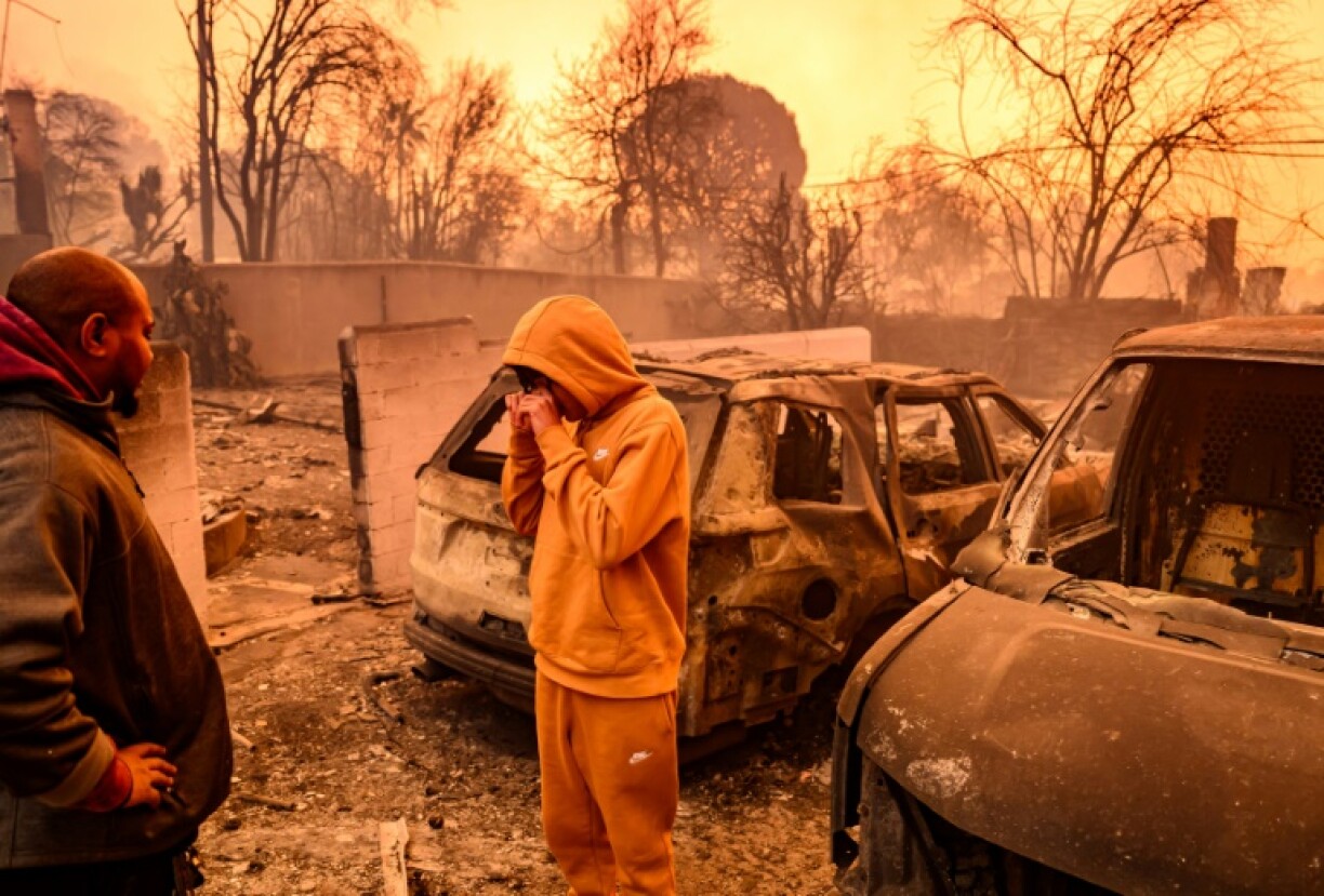 The Eaton fire in the Altadena area of Los Angeles county, January 8, 2025