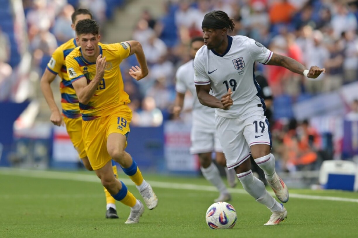 Arsenal have signed England winger Noni Madueke (R) from Chelsea