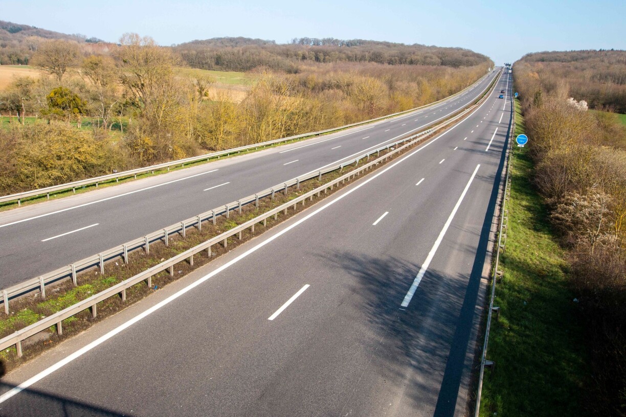 Lors du premier confinement au printemps 2020, l'autoroute était quasiment déserte. Même ici, à la frontière franco-luxembourgeoise.