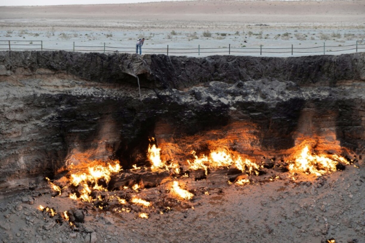 Soviet scientists set the crater on fire in 1971 after they accidentally drilled into a pocket of gas