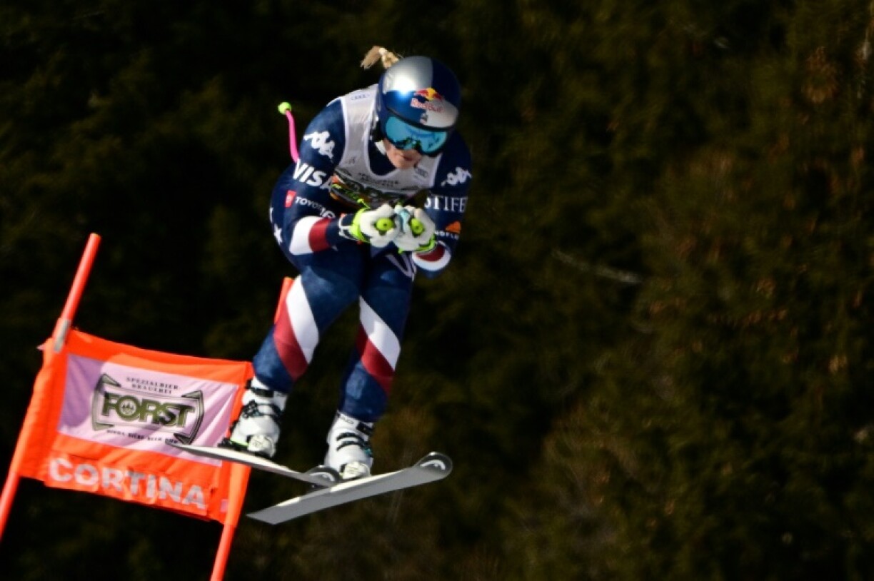 Lindsey Vonn threatened to make the top five but finished down in 20th in Saturday's downhill at Cortina d'Ampezzo