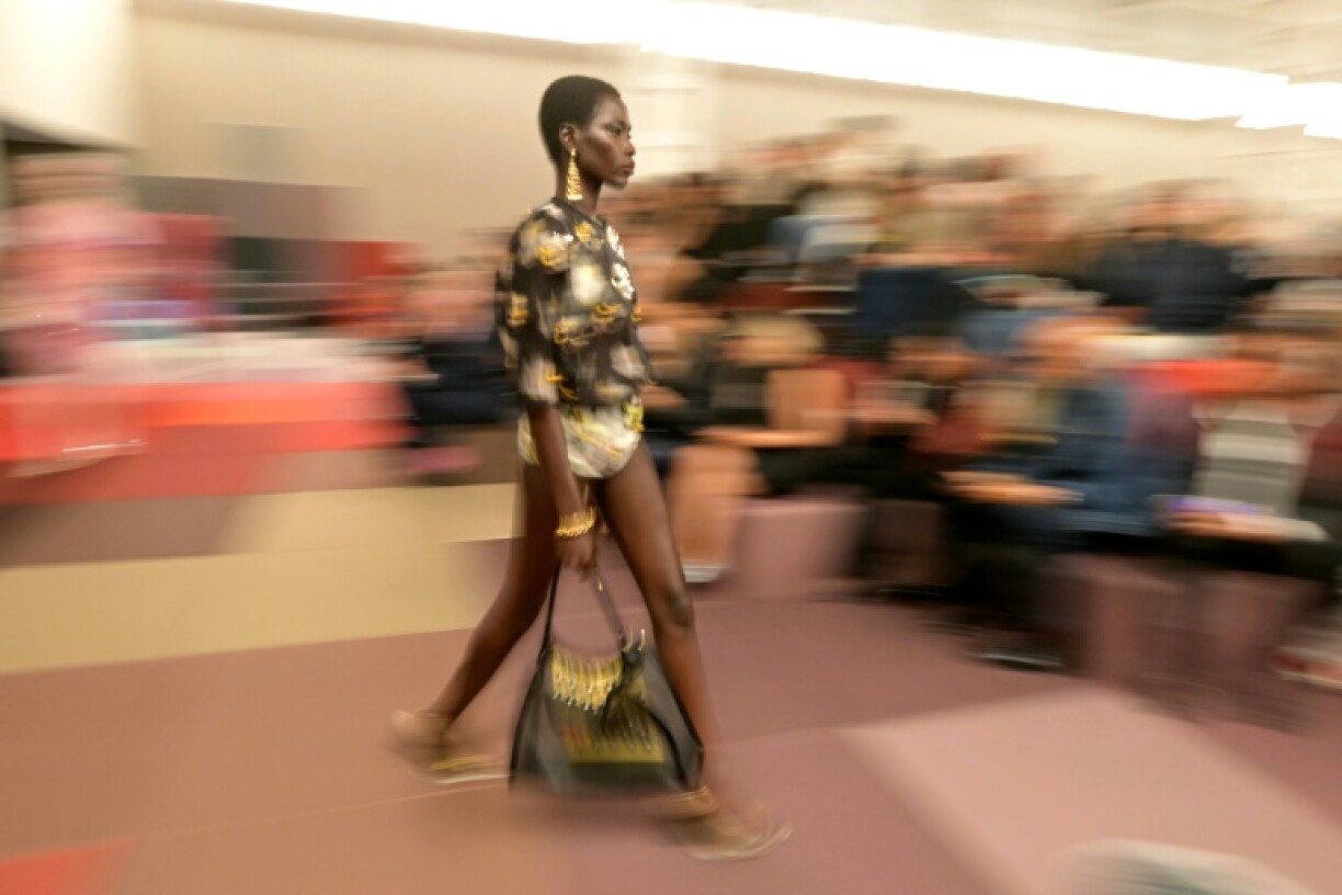 A model walks the runway during the Fendi collection show at Milan's Fashion Week Womenswear Spring / Summer 2026