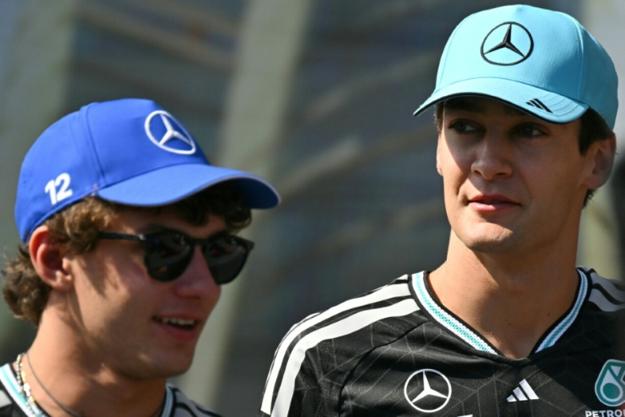 Championship leader Kimi Antonelli may need to look over his shoulder after Mercedes team-mate George Russell was fastest in Baku