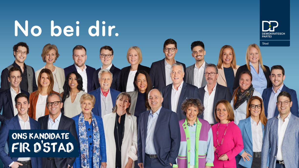 (De gauche à droite): Joe Polfer, Camilla Cuppini, Alexandre De Toffel, Daniel Ruiz Viejobueno, Laurence Gillen, Pitt Sietzen, Joël Rodrigues Lavinas, Pascale Arend ép. Krombach, Viviane Lauth, Nicolas Wurth, Stéphanie Goerens, Dr. Mary Faltz, Robert L. Philippart, Françoise Deutsch, Max Stoffel, Romain Reuland, Anne Kaiffer, Luís Oliveira Loris Meyer, Claude Radoux, Simone Beissel, Lydie Polfer, Patrick Goldschmidt, Colette Mart, Corinne Cahen, Sylvia Camarda, Mathis Prost
