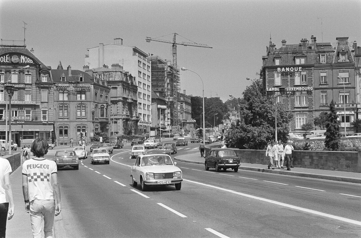 Here you can see the former Pôle Nord on the left side of the photograph, taken in 1971.