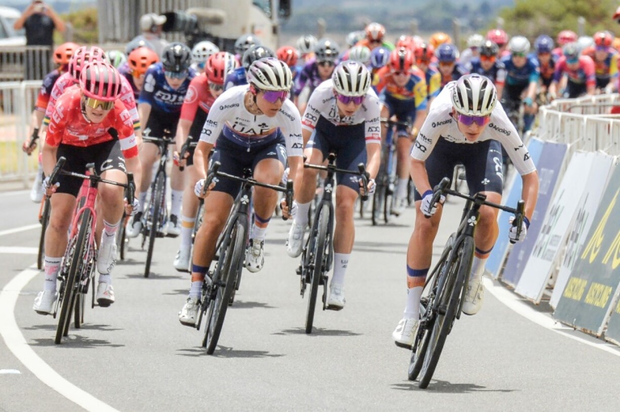 A fan was hospitalised in a high-speed crash at the Tour Down Under