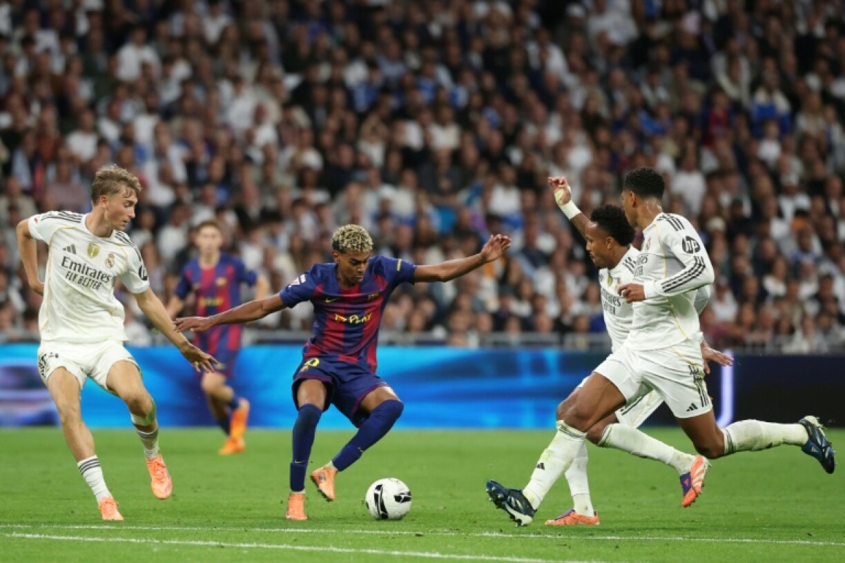 Barcelona's Spanish forward Lamine Yamal was far from his best in the Clasico defeat by Real Madrid on Sunday