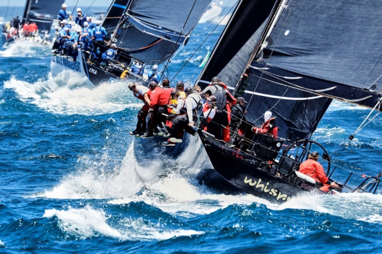 Race crews face gales, storms and big waves as they sail south and then tackle the notorious Bass Strait towards the Tasmanian state capital Hobart