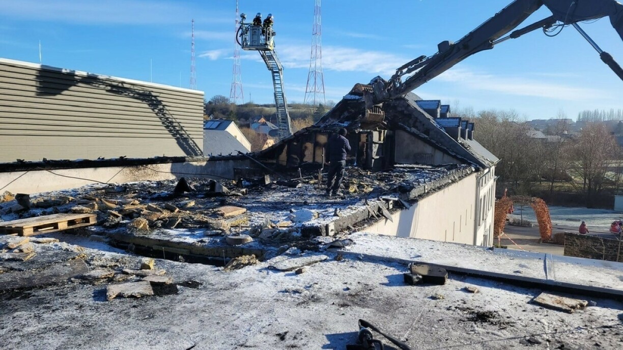 There was significant damage caused by the fire.