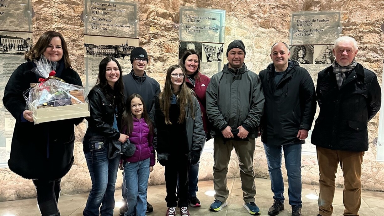 Den 200.000. Visiteur vun de Bock Kasematte war e Member vun der Famill Albee.