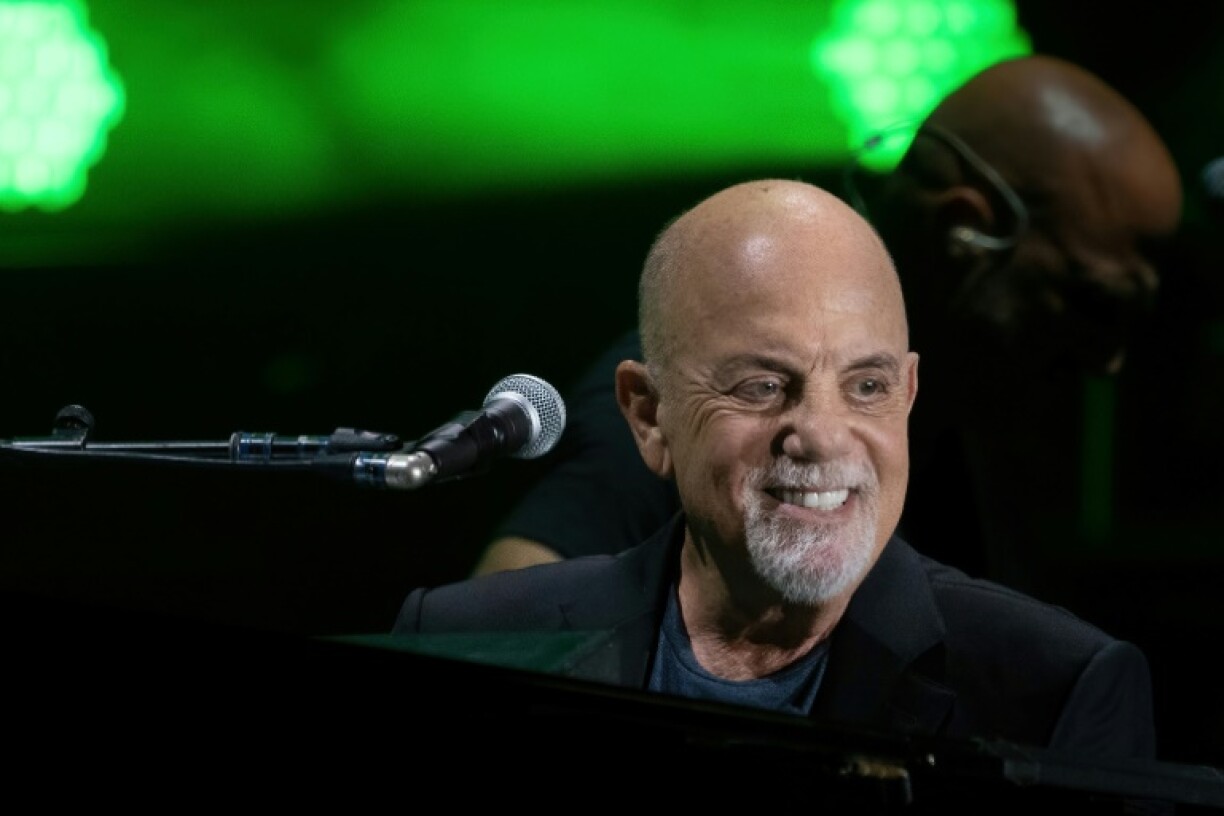 Le chanteur américain Billy Joel lors d'un concert à Austin, le 23 octobre 2021 au Texas