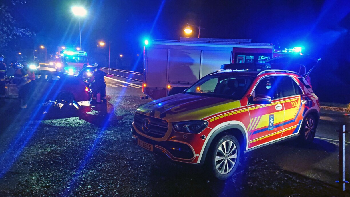 Une photo prise sur les lieux de l'accident