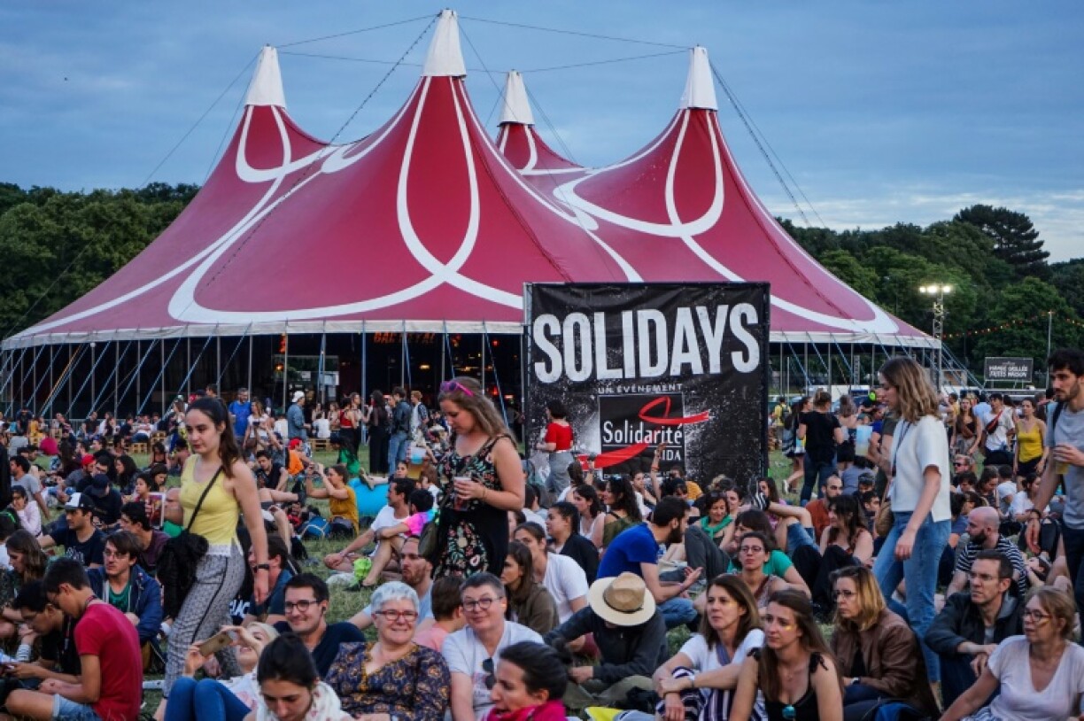 La 21e édition de Solidays à l'hippodrome de Longchamp (ouest de Paris), le 22 juin 2019