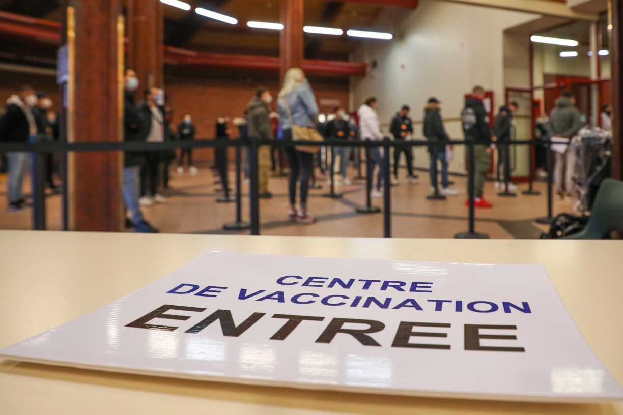 Une photo prise au centre de vaccination du Limpertsberg