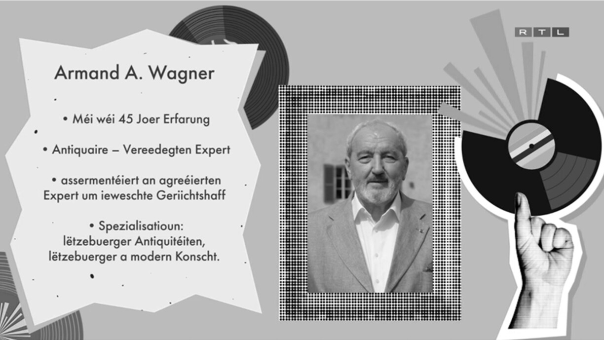 An der éischter Staffel vun der RTL-Emissioun "derwäert" war den Armand Wagner als Expert dobäi.