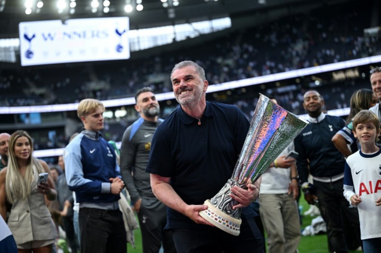 Ange Postecoglou won the Europa League during his reign as Tottenham boss
