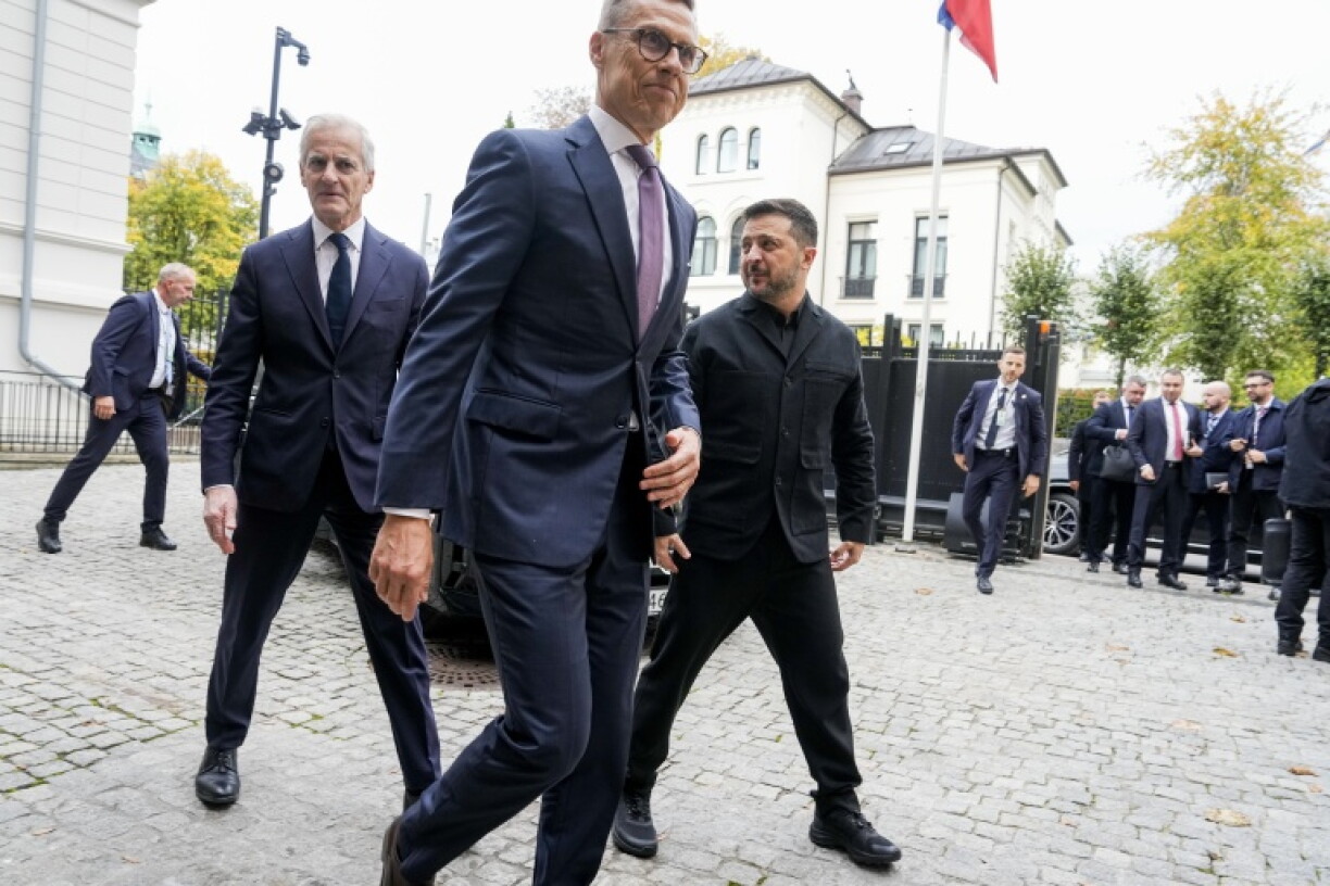 The Finnish, Norwegian and Ukrainian leaders in Oslo last week