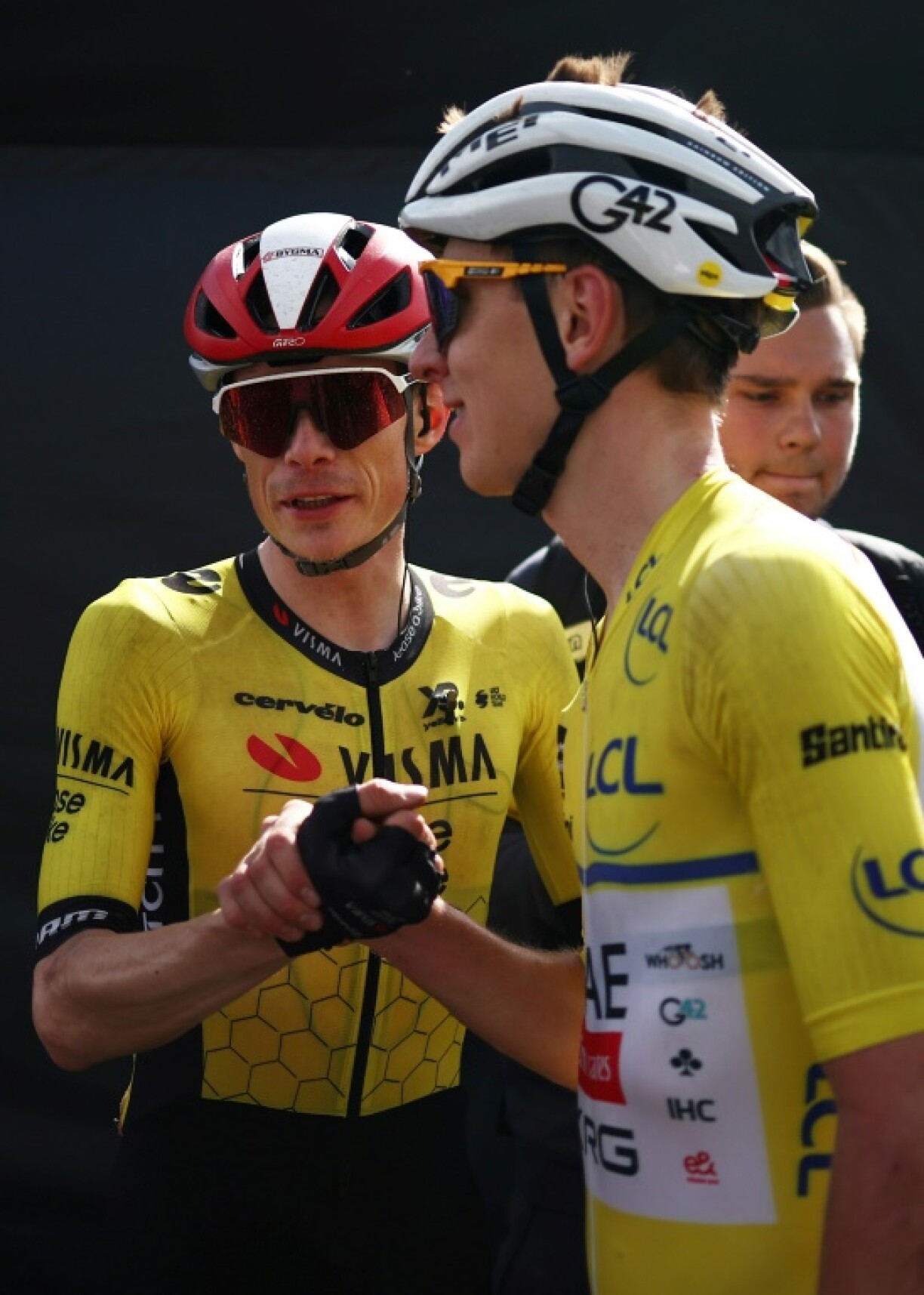 Jonas Vingegaard and Tadej Pogacar were also top dogs at the Criterium warm-up race