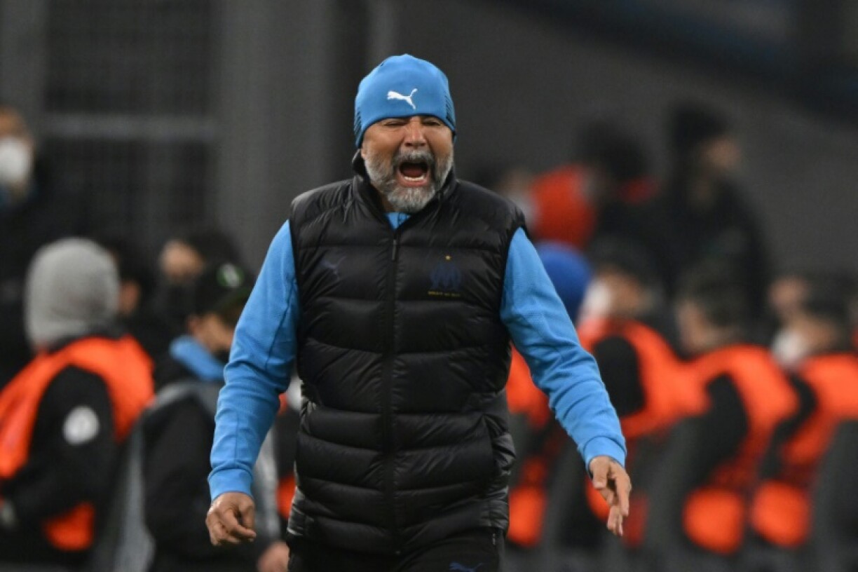 L'entraîneur de Marseille Jorge Sampaoli au stade Vélodrome, le 10 mars 2022