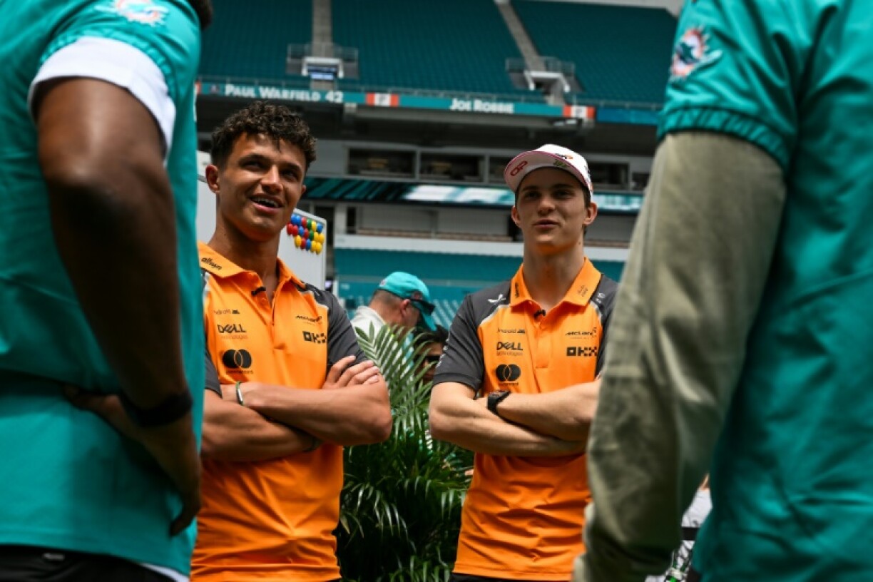 McLaren's British driver Lando Norris isn't concerned about trailing Australian team-mate Oscar Piastri.