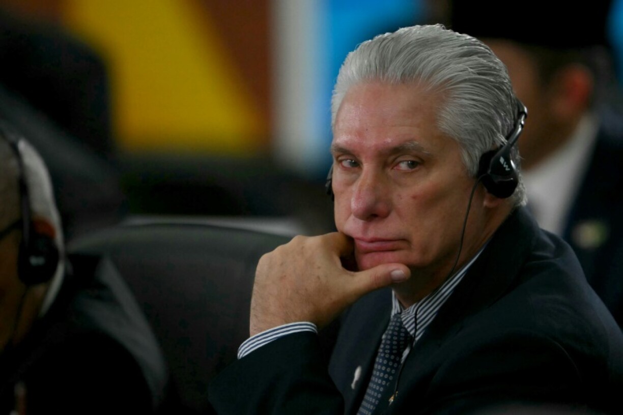 Cuban President Miguel Diaz-Canel is now under US sanctions