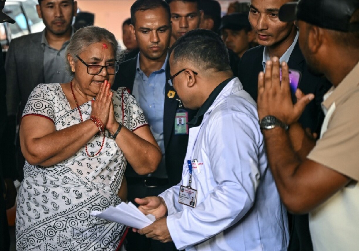 Newly appointed interim Nepali Prime Minister Sushila Karki visited young protesters wounded in anti-corruption rallies that ousted her predecessor and left parliament in flames