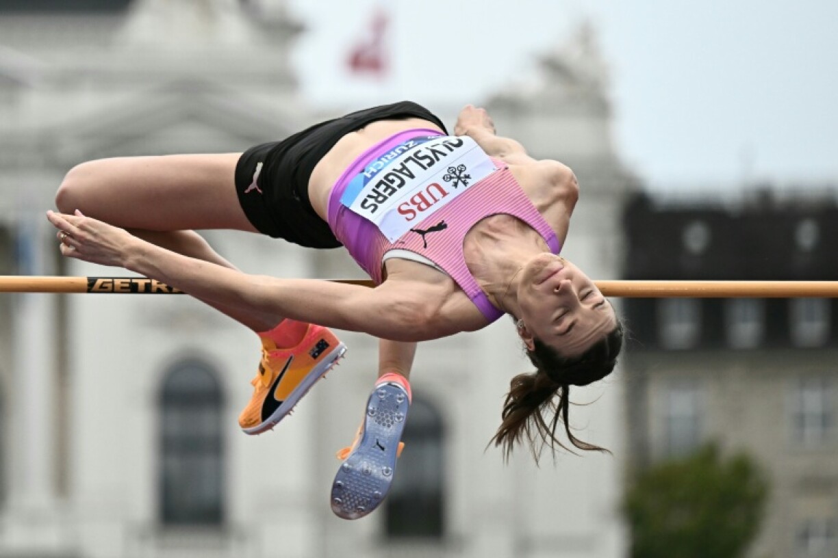 Australia's Nicola Olyslagers competes in the women's high jump final