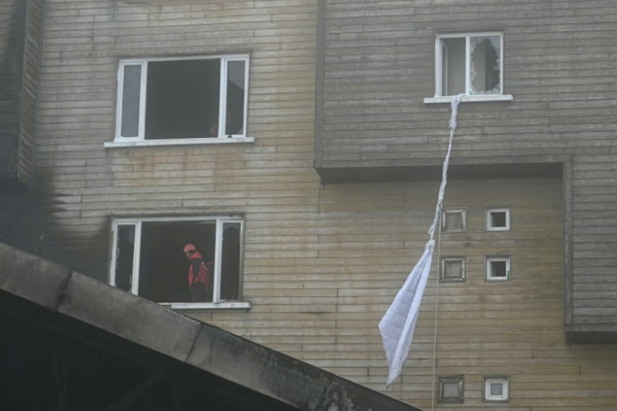Some people tried tying bedsheets together to escape the burning building by the windows