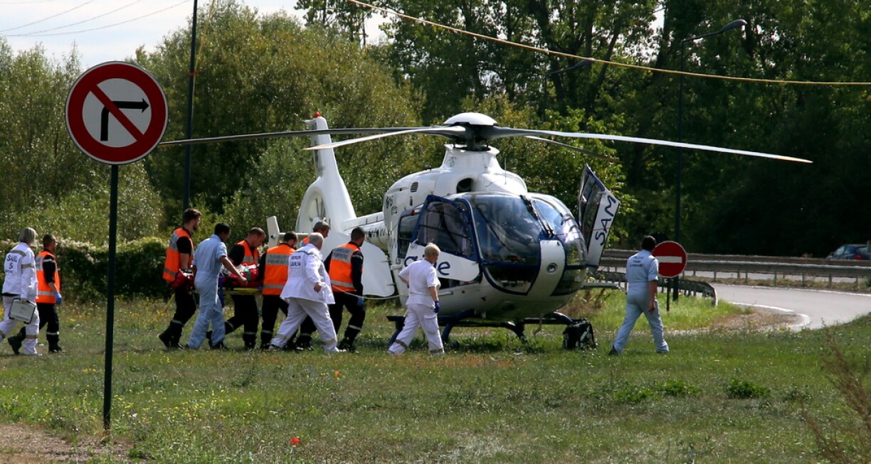 Une photo prise sur place mardi matin à Fameck