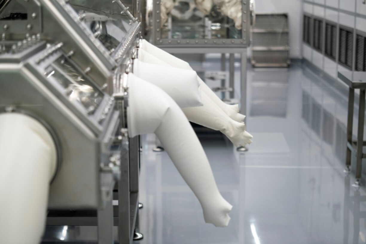 Le laboratoire où seront analysés les échantillons de l'astéroïde Bennu collectés par la sonde Osiris-Rex, le 24 juillet 2023 à Houston, au Texas