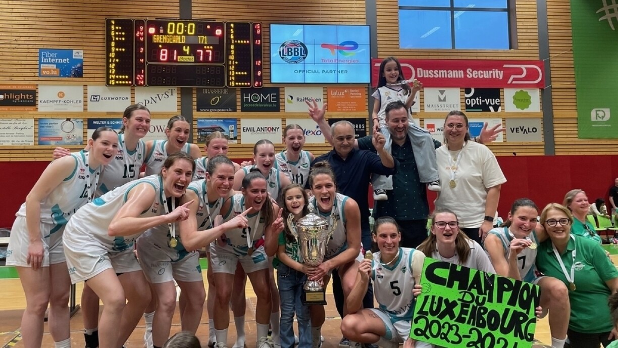 De Gréngewald feiert de Championstitel 2024