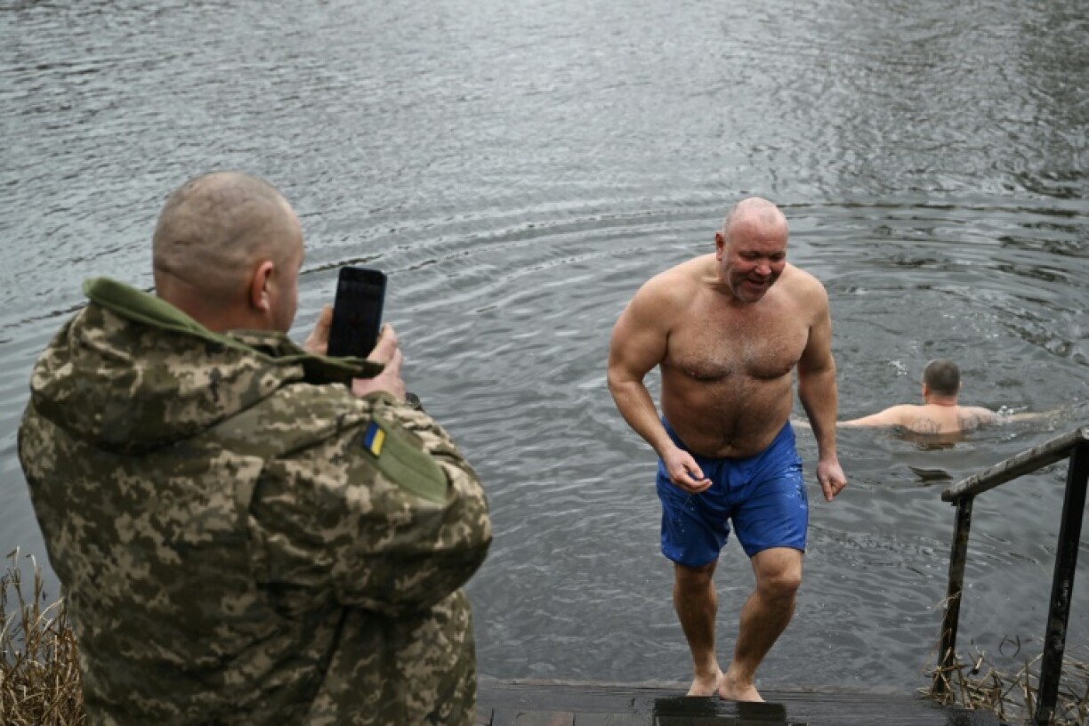 Some servicemen attended the celebrations at the Sviatogirsk monastery