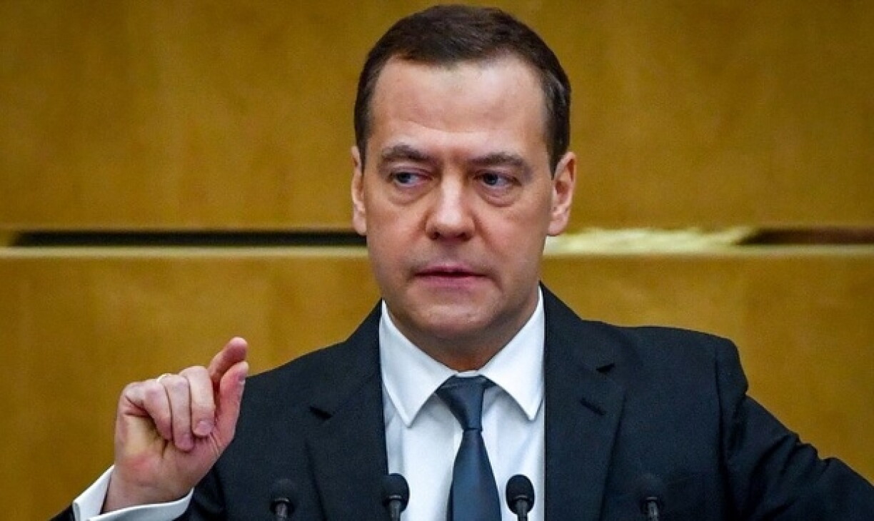 Dmitri Medvedev au Parlement russe en avril 2018.