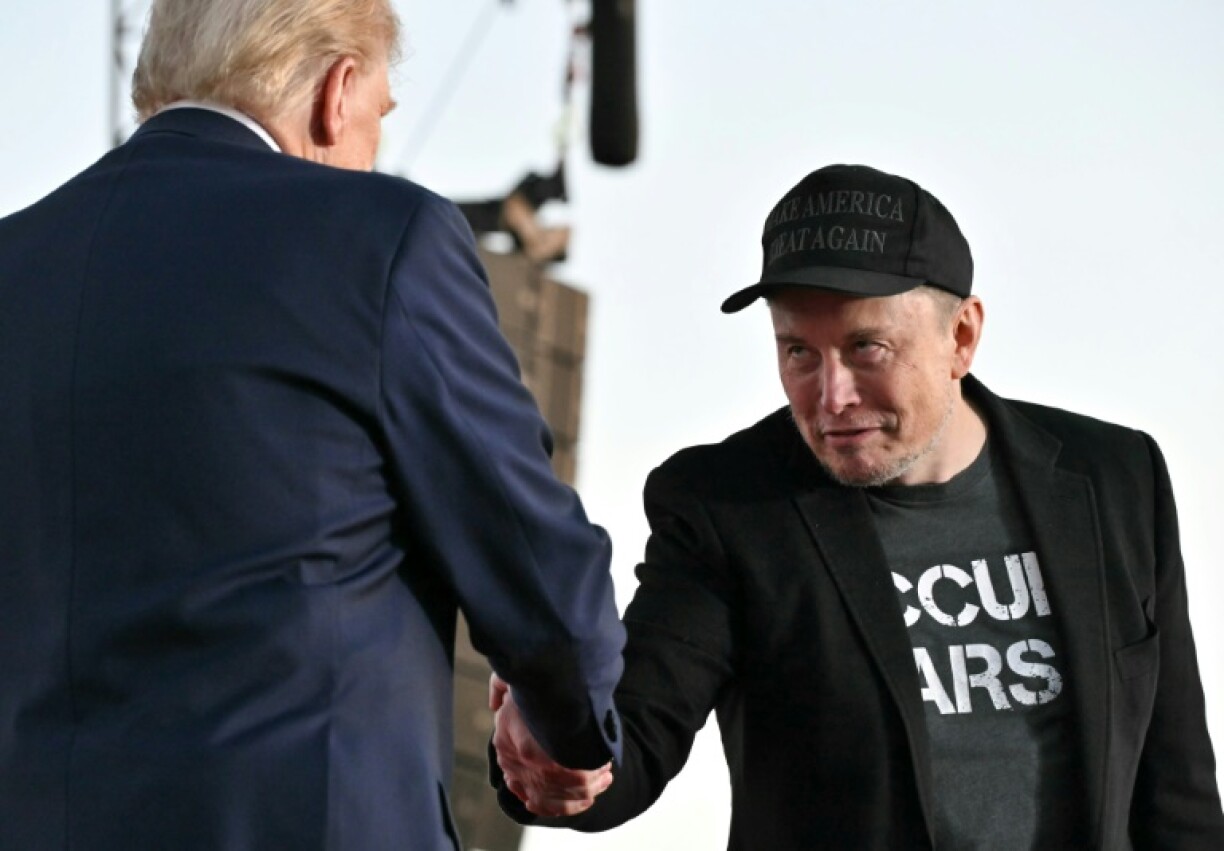 Musk described his look as 'Dark Maga'