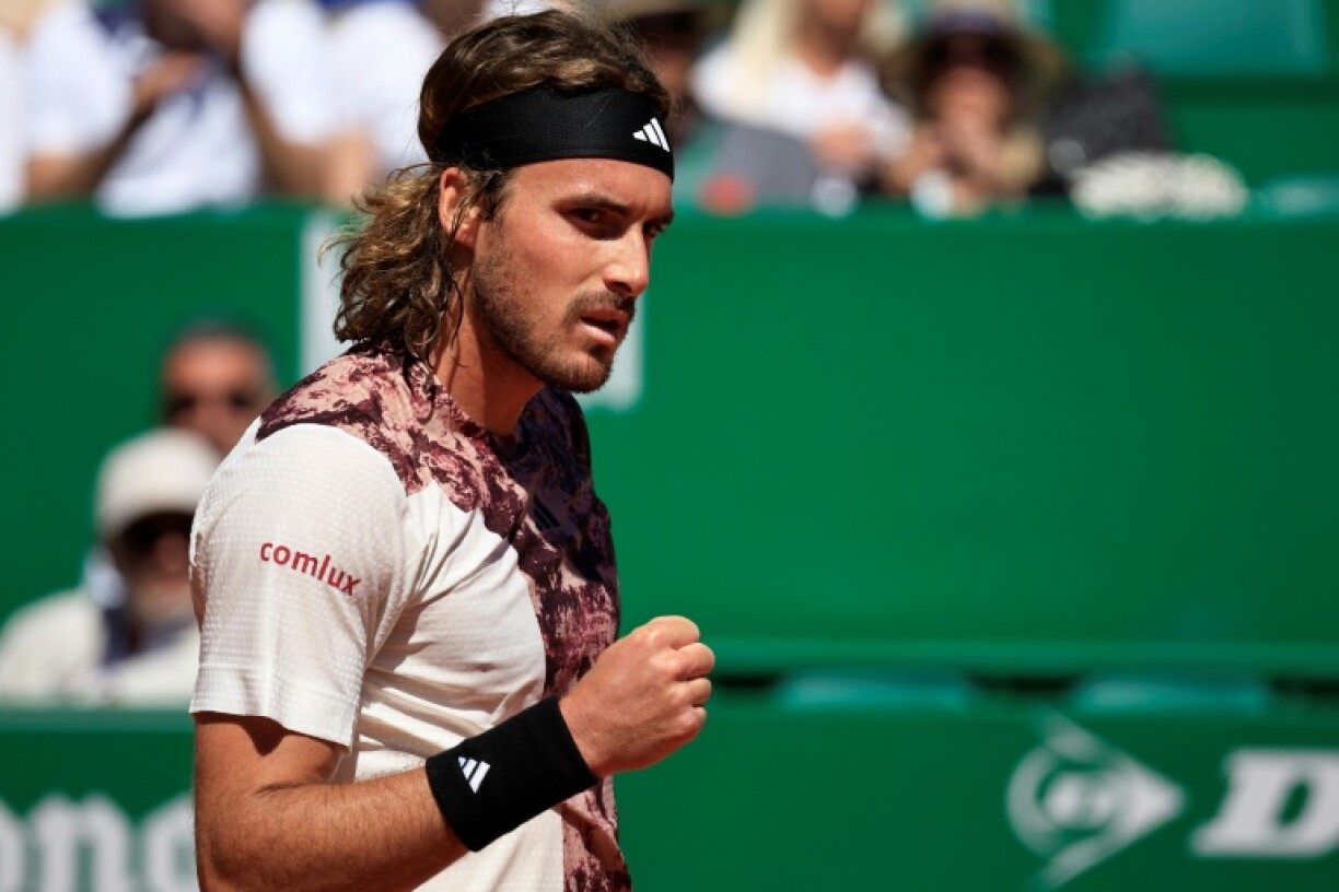 Stefanos Tsitsipas contre Taylor Fritz le 14 avril 2023 à Monte-Carlo