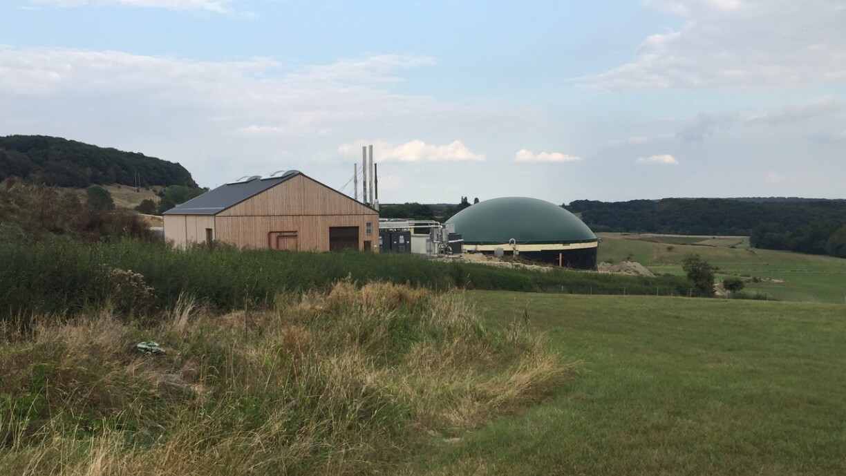 The biogas plant in Gonderange.