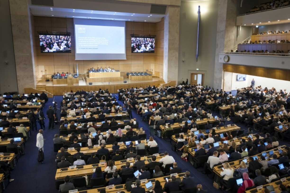 Talks on finalising an international, legally-binding instrument on plastic pollution are being held at the UN in Geneva